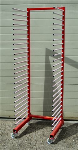 Photo of a 25 bar trolley drying rack